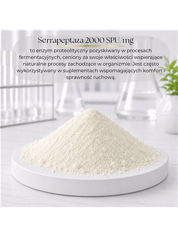 LIPHARMIS Serrapeptaza 2000 SPU/mg proszek 1kg