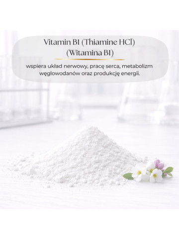 LIPHARMIS Witamina B1 (tiamina) w postaci chlorowodorku proszek 100g 