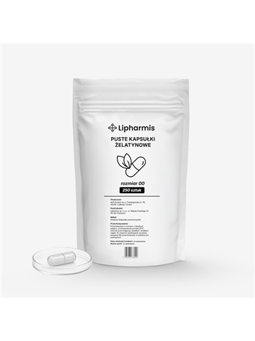 LIPHARMIS Kapsułki żelatynowe. Rozmiar 00 | 250 szt.
