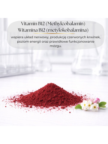 LIPHARMIS Witamina B12 – metylokobalamina proszek 100g