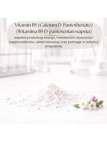 LIPHARMIS Witamina B5 (D-pantotenian wapnia) proszek 1kg