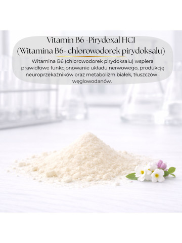 LIPHARMIS Witamina B6 (chlorowodorek pirydoksalu) proszek 1kg