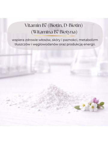 LIPHARMIS Witamina B7 – biotyna  D-biotyna proszek 1kg