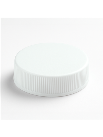 Nakrętka 45 mm – biała PP z PS22 liner – klejowa uszczelka – do opakowań spożywczych