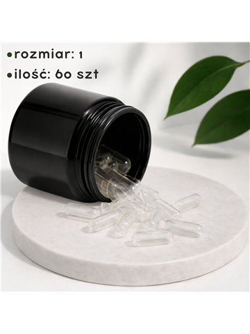 LIPHARMIS Kapsułki 1 (60) + Słoik  PET 200 ml czarny szyjka z nakrętką 70 mm