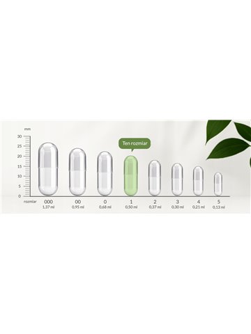 LIPHARMIS Kapsułki 1 (60) + Słoik  PET 200 ml czarny szyjka z nakrętką 70 mm
