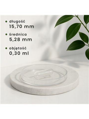 LIPHARMIS Kapsułki VEGE 3 (60 sztuk) + Butelka PET 100 ml biała z nakrętką 38 mm  biała PP z uszczelką PS22 - liner klejowy